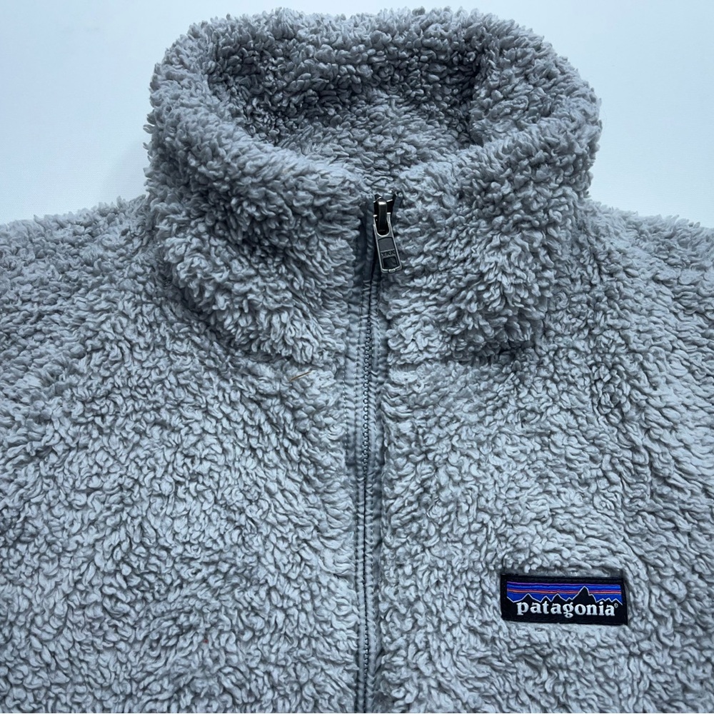 Patagonia Los Gatos Fleece Vest Womens Size Small Gray Deep Pile Full Zip - Picture 4 of 11